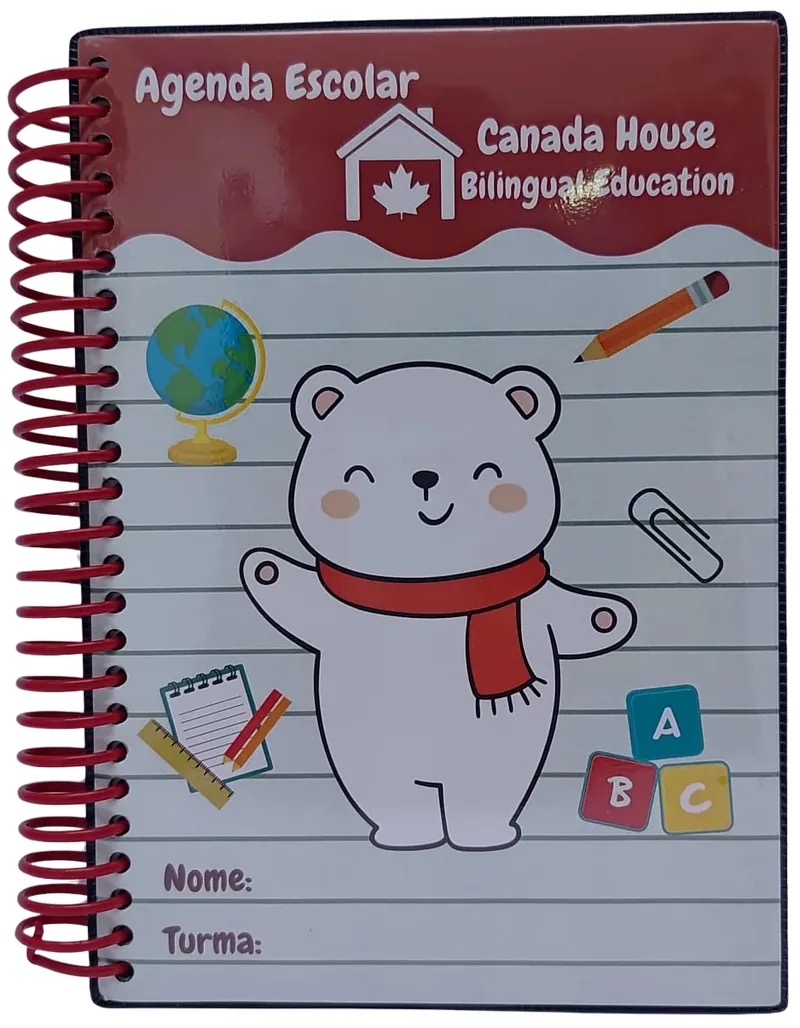 Agenda Escolar Fundamental I 2026 Miolo Padrão 1 Cor (Preto)
