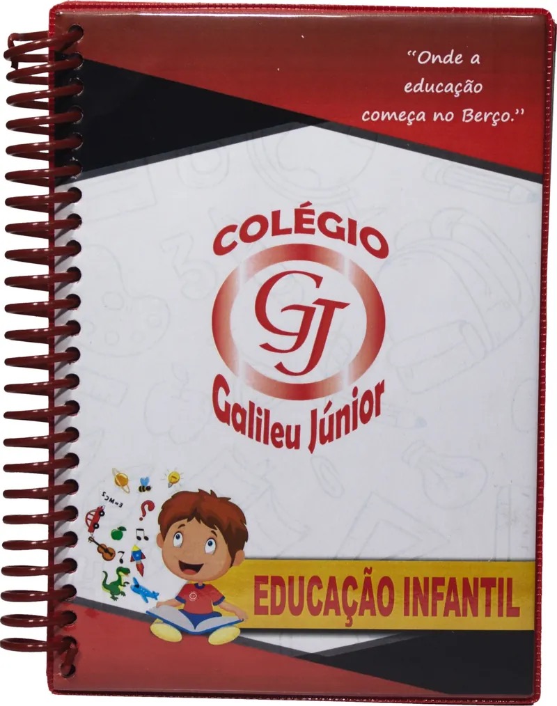 Ag. Escolar 2026 Miolo Personalizado Colorido